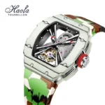 Haofa Luxury Flying Tourbillon Watch for Men Sapphire Skeleton Movement Luminous Men Manual Mechanical Wristwatches Hollow 1903