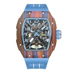 Haofa Colorful Carbon Fiber Automatic Watch for Men Sapphire Luminous Self-winding Mechanical Watch Man Skeleton Waterproof 1975