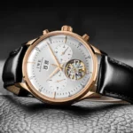 CARNIVAL Skeleton Tourbillon Watches Men Fashion Casual Waterproof Men Rose Gold Automatic Mechanical Watch Relogios Masculino