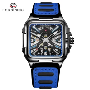 forsining 446C Waterproof watch for men's Skeleton Luxury Transparent automatic Mechanical Male Wrist Watches relogio masculino