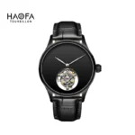Haofa Simple Manual Tourbillon Mechanical Watches Mens No Logo Flying Tourbillon Sapphire Wristwatches Skeleton Luxury 1039