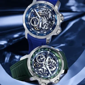 FEICE Skeleton Automatic Mechanical Watches double-sided luminous waterproof